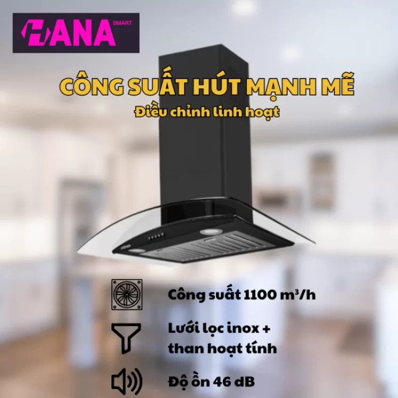 Máy hút mùi Kocher K-8870BL 15 Máy hút mùi Kocher K-8870BL