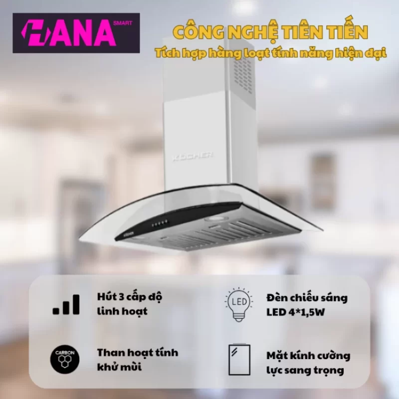 Máy hút mùi Kocher K-8870PRO 12 Máy hút mùi Kocher K-8870PRO