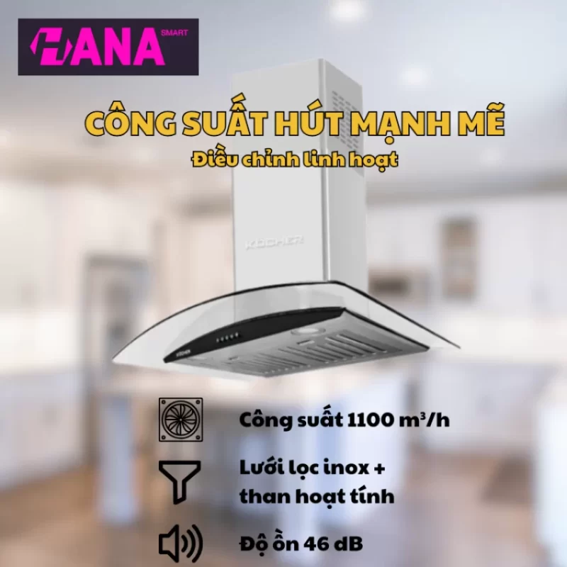 Máy hút mùi Kocher K-8870PRO 11 Máy hút mùi Kocher K-8870PRO