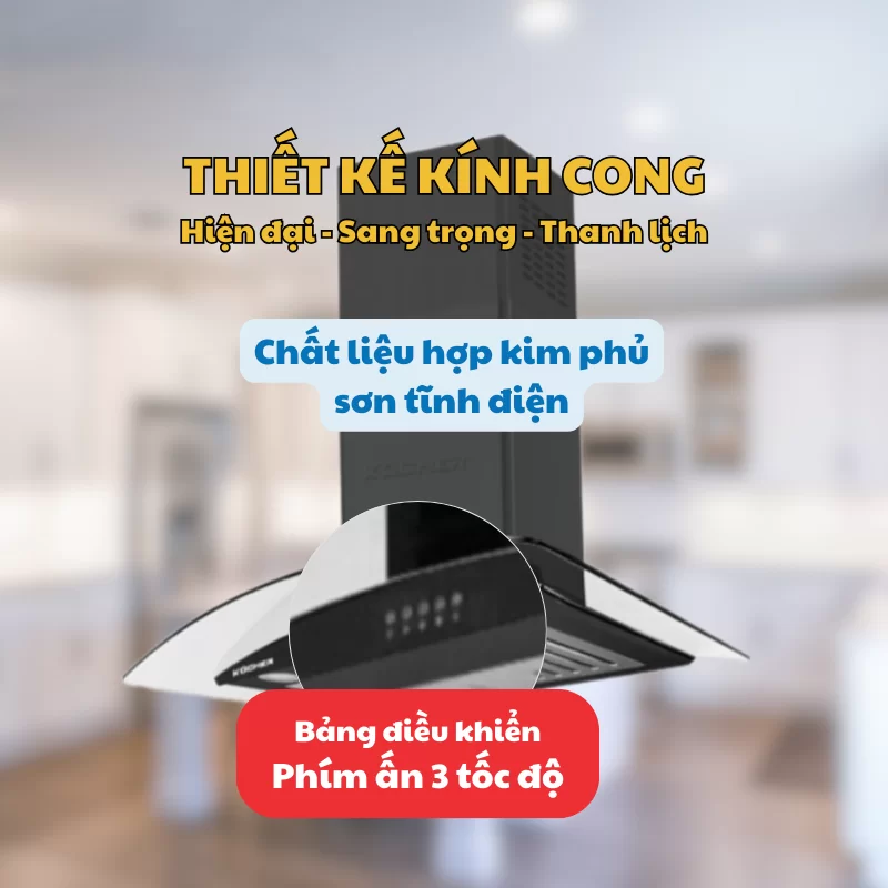 Máy hút mùi Kocher K-8872V 90cm 16 Máy hút mùi Kocher K-8872V 90cm
