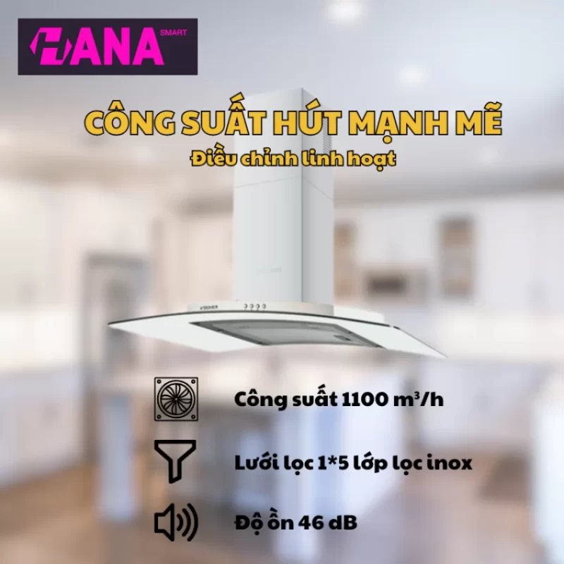 Máy hút mùi Kocher K-8970 70cm 17 Máy hút mùi Kocher K-8970 70cm