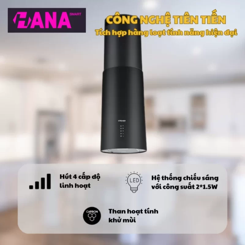 Máy hút mùi Kocher SERENA CXW-188BL 20 Máy hút mùi Kocher SERENA CXW-188BL