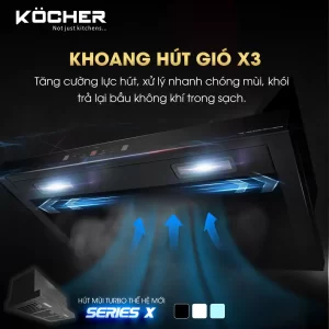 Máy hút mùi Kocher TURBO X-350N - may hut mui kocher turbo x 350n 3