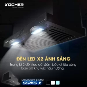 Máy hút mùi Kocher TURBO X-350T - may hut mui kocher turbo x 350t7