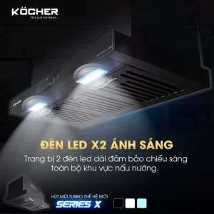 Máy hút mùi Kocher TURBO X-668D - may hut mui kocher turbo x 668d 4