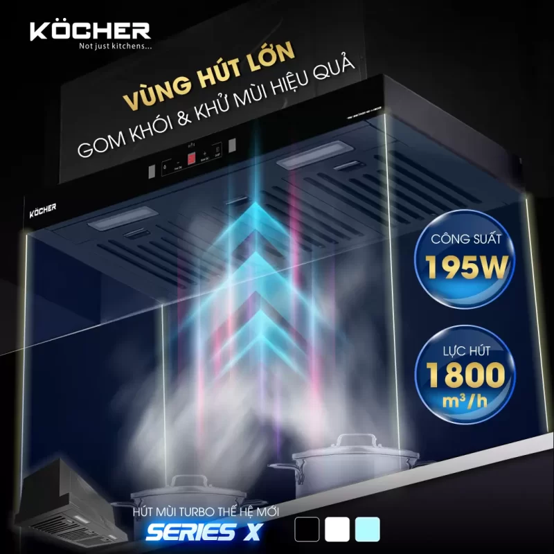 Máy hút mùi Kocher TURBO X-668D - may hut mui kocher turbo x 668d 8