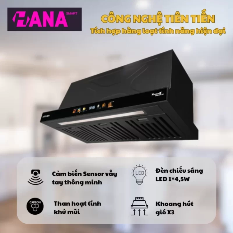 Máy hút mùi Kocher TURBO X3D-350D 18 Máy hút mùi Kocher TURBO X3D-350D