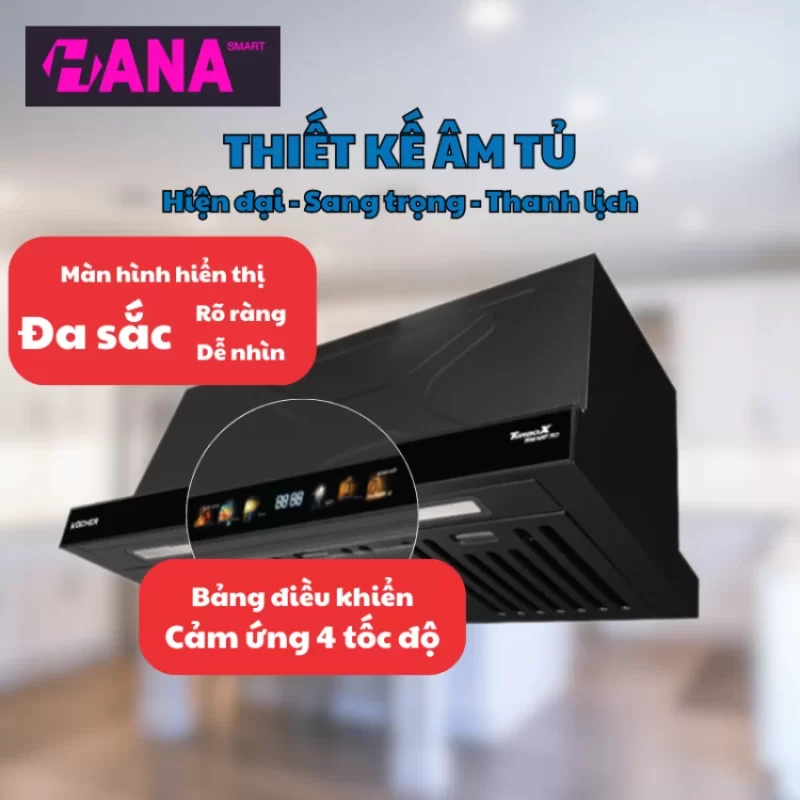 Máy hút mùi Kocher TURBO X3D-350D - may hut mui kocher turbo x3d 350d 3