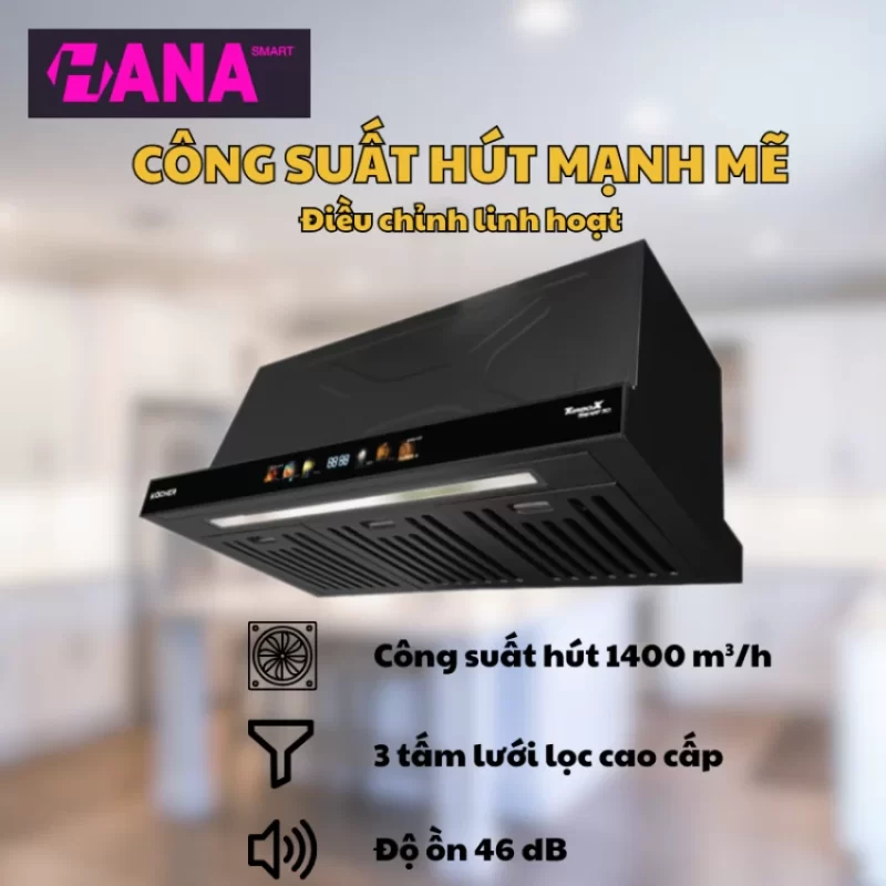 Máy hút mùi Kocher TURBO X3D-350D - may hut mui kocher turbo x3d 350d 4