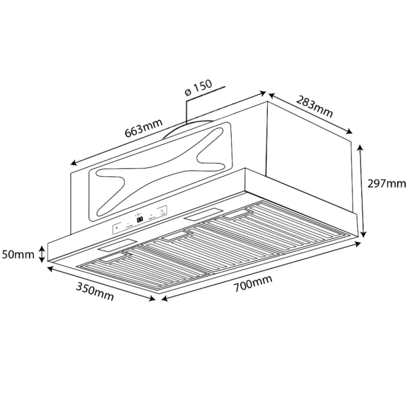Máy hút mùi Kocher TURBO X3D-350D 19 Máy hút mùi Kocher TURBO X3D-350D