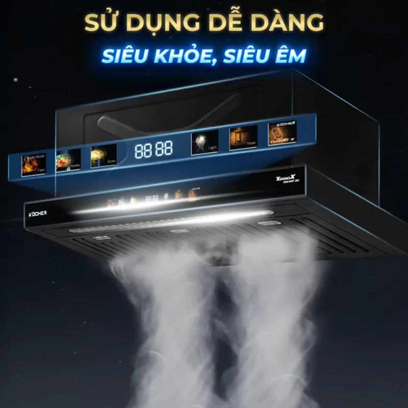 Máy hút mùi Kocher TURBO X3D-669D - may hut mui kocher turbo x3d 669d 6