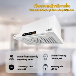 Máy hút mùi Kocher TURBO X3D-669T - may hut mui kocher turbo x3d 669t 6