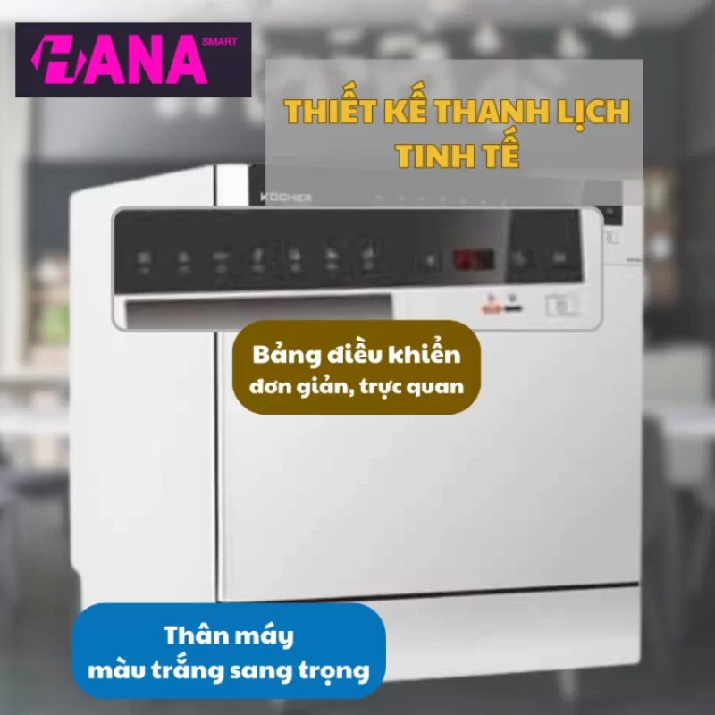 Máy rửa bát Kocher KDEU-8838 - may rua bat kocher kdeu 8838 6