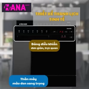 Máy rửa bát Kocher KDEU-8838BL - may rua bat kocher kdeu 8838bl 4