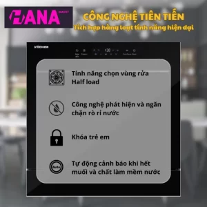 Máy rửa bát Kocher KDEU-8839 - may rua bat kocher kdeu 8839 3