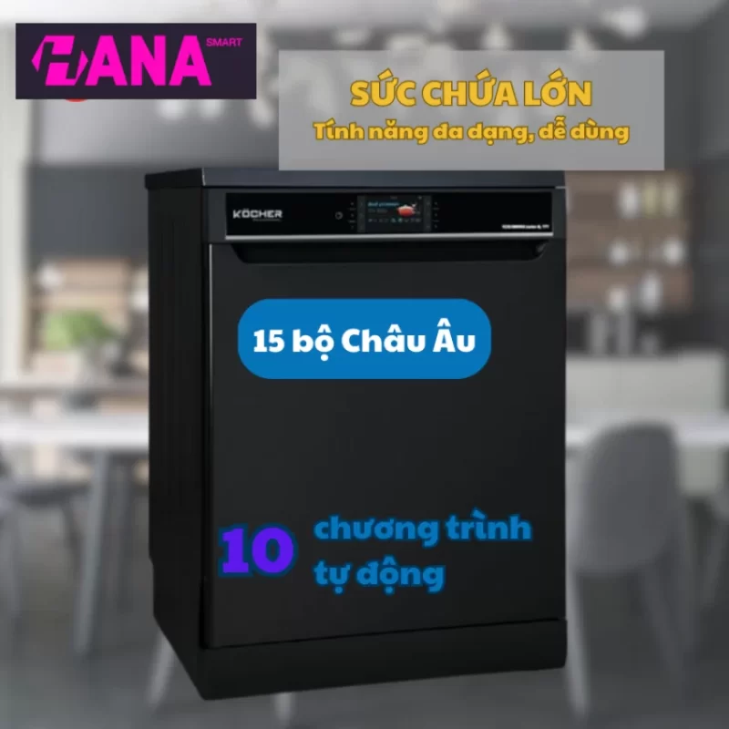 Máy rửa bát Kocher KDEU-8866S8 Series 8 - may rua bat kocher kdeu 8866s8 series 8 2