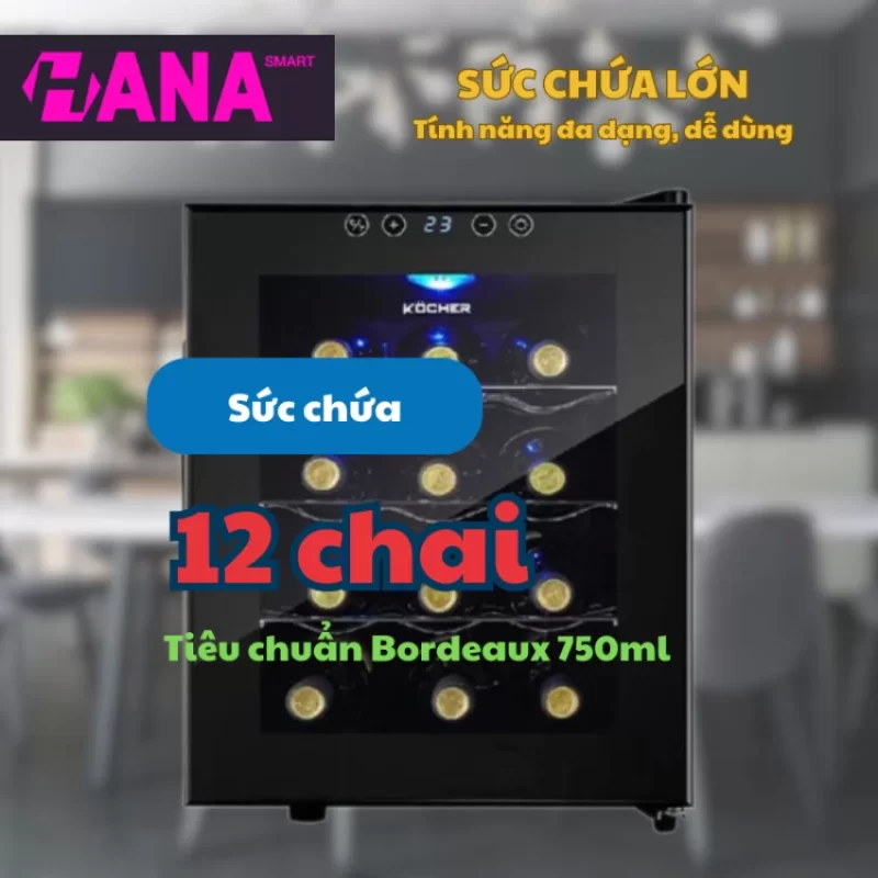 Tủ rượu vang Kocher KWEU-1012B 22 Tủ rượu vang Kocher KWEU-1012B