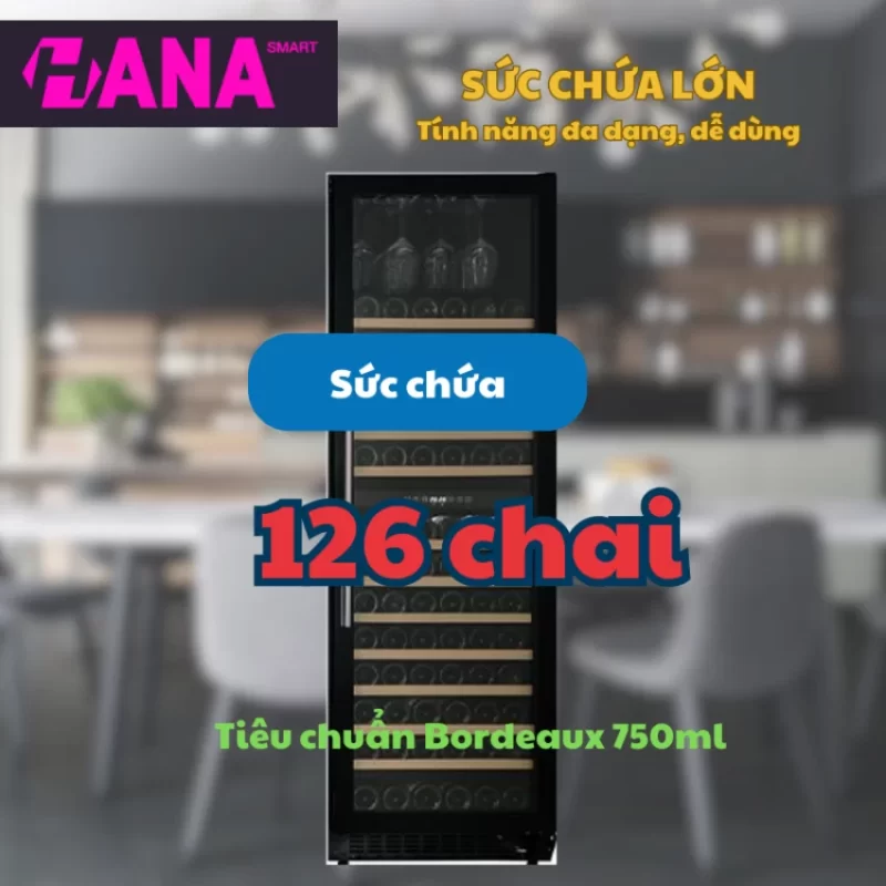 Tủ rượu vang Kocher KWEU-11126B 17 Tủ rượu vang Kocher KWEU-11126B