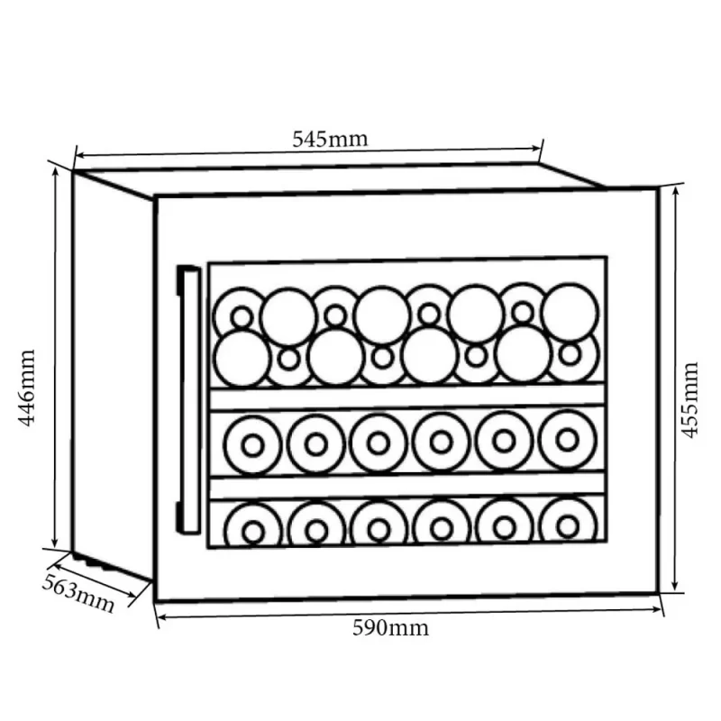 Tủ rượu vang Kocher KWEU-1128B 21 Tủ rượu vang Kocher KWEU-1128B