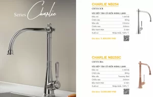 Vòi rửa bát NOBILI CHARLIE NB255C CH75513RA - voi rua bat nobili charlie nb255c ch75513ra