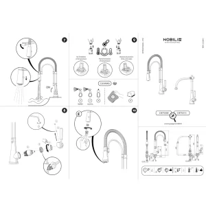 Vòi rửa bát NOBILI CHARLIE NB255C CH75513RA - voi rua bat nobili charlie nb255c ch75513ra 9
