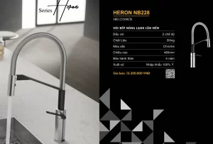 Vòi rửa bát NOBILI HERON NB228 HR125300CB - voi rua bat nobili heron nb228 hr125300cb 1