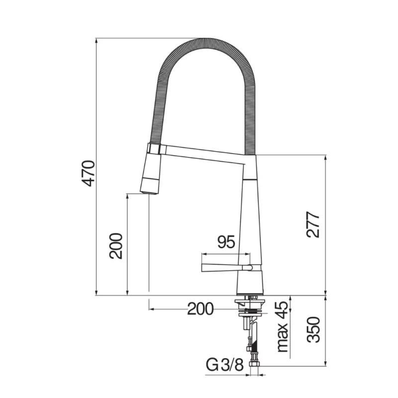 Vòi rửa bát NOBILI LIKID NB880 LK00300CR - voi rua bat nobili likid nb880 lk00300cr 5