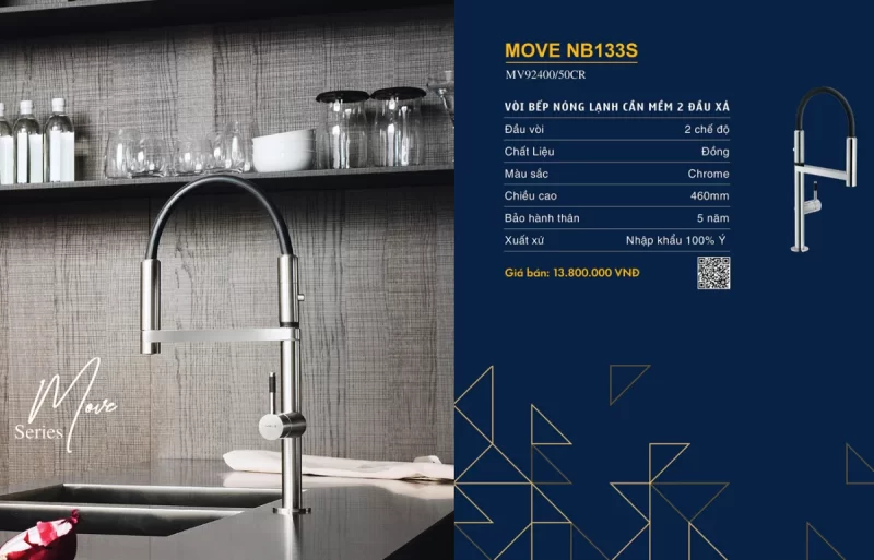 Vòi rửa bát NOBILI MOVE NB133S 24 Vòi rửa bát NOBILI MOVE NB133S
