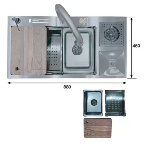 Chậu rửa bát KAFF KF-FYD8846-B