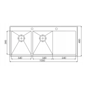 Chậu rửa bát KAFF KF-HM10048