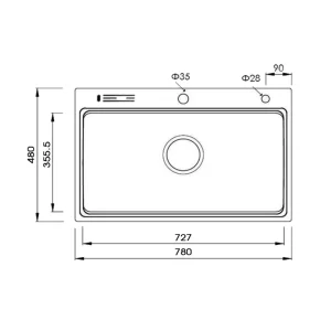 Chậu rửa bát KAFF KF-HM7848A
