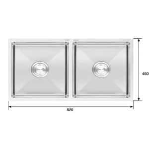 Chậu rửa bát KAFF KF-HM8245BI