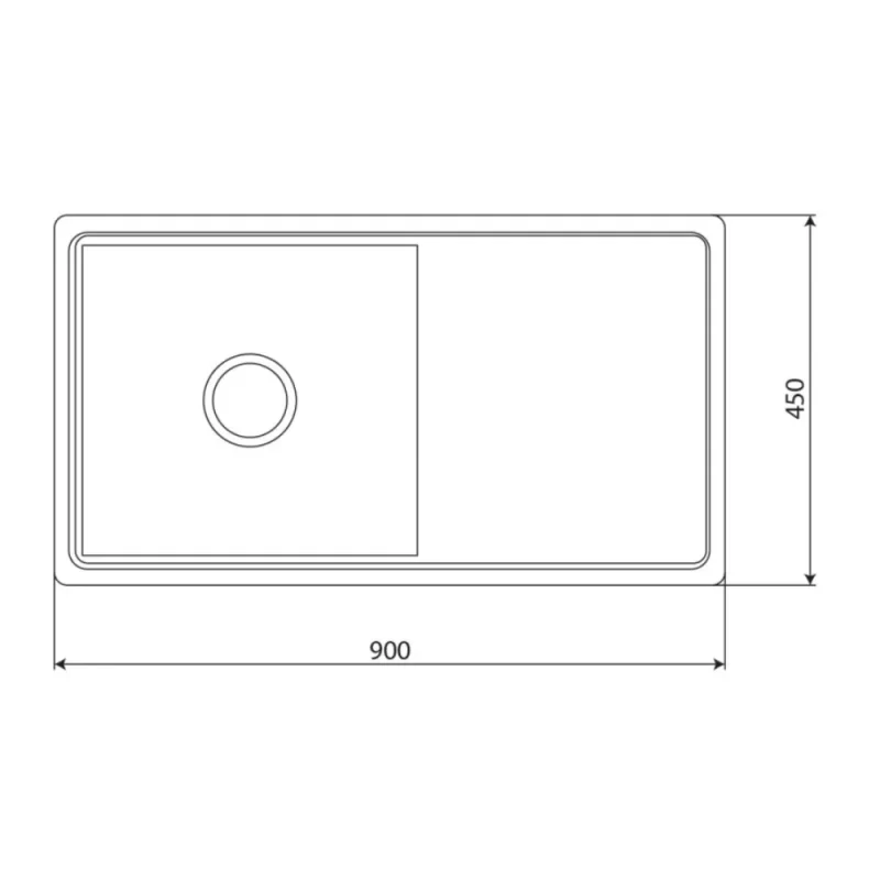 Chậu rửa bát KAFF KF-HMD9045BI