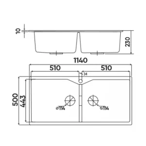 Chậu rửa bát KAFF KF-LAC 1