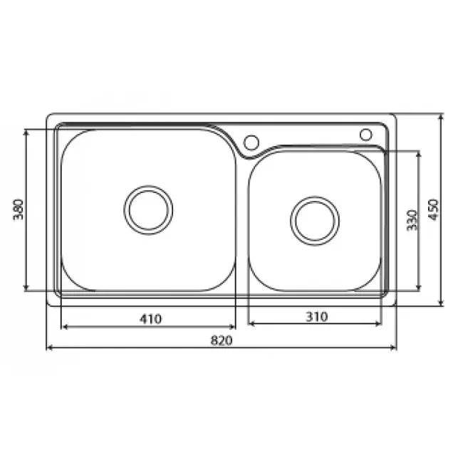 Chậu rửa bát KAFF KF-M8245GHR 10 Chậu rửa bát KAFF KF-M8245GHR