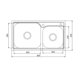 Chậu rửa bát KAFF KF-M8245GHR
