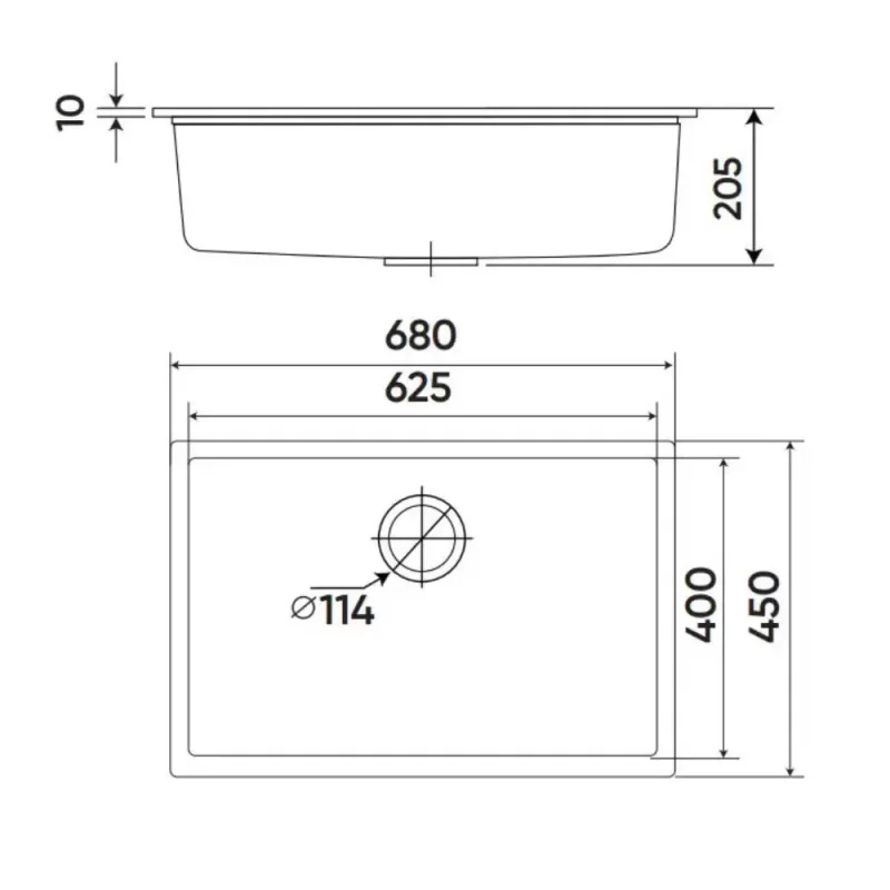 Chậu rửa bát KAFF KF-MONDX-6845 13 Chậu rửa bát KAFF KF-MONDX-6845