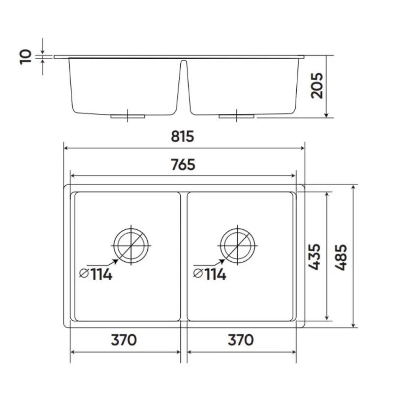 Chậu rửa bát KAFF KF-MONDX-815 7 Chậu rửa bát KAFF KF-MONDX-815