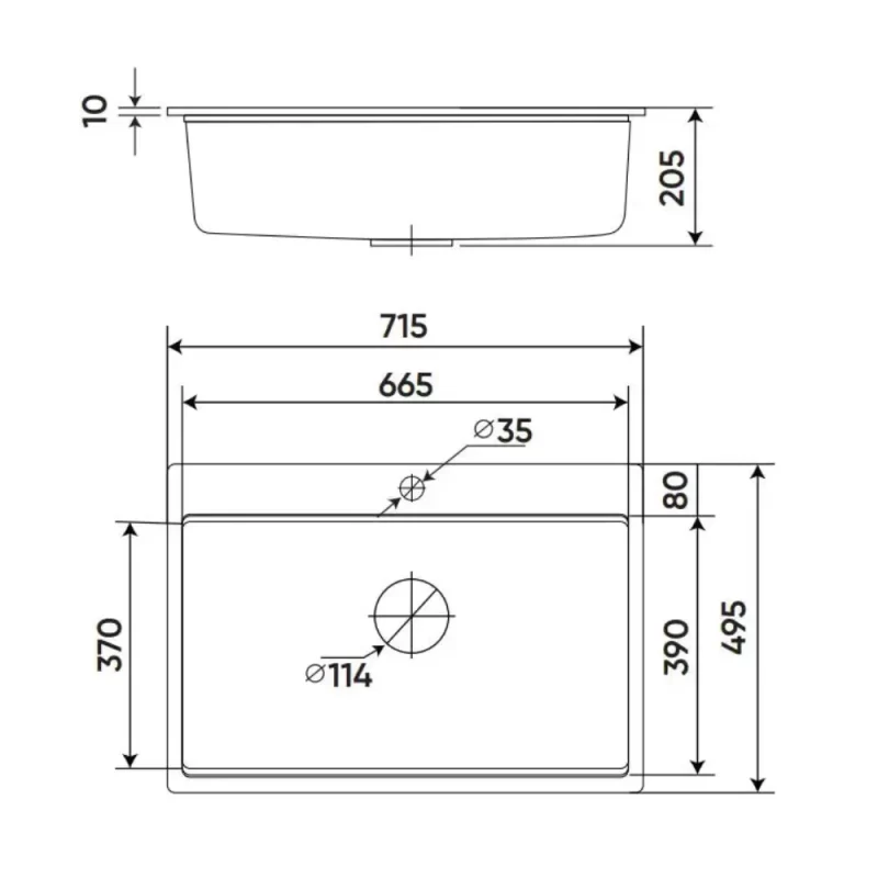 Chậu rửa bát KAFF KF-MONDY-715D 13 Chậu rửa bát KAFF KF-MONDY-715D
