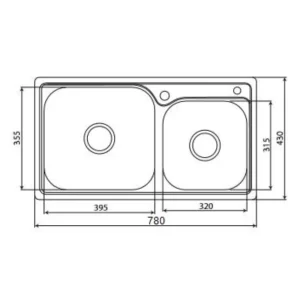 Chậu rửa bát KAFF KF-P7843