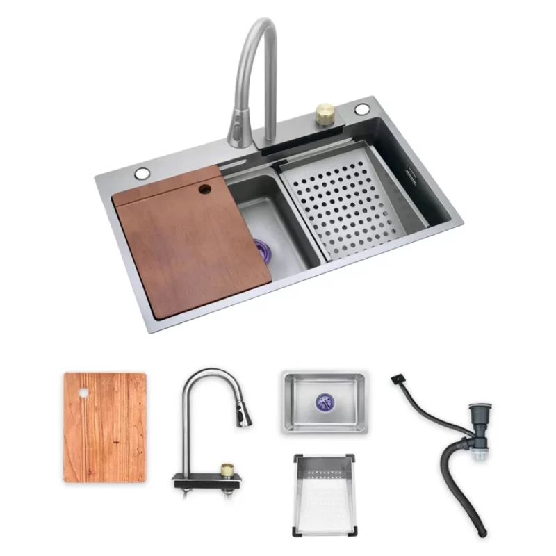 Chậu rửa bát KAFF KF-UM7546S 10 Chậu rửa bát KAFF KF-UM7546S