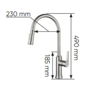Vòi rửa KAFF KF-FC8349