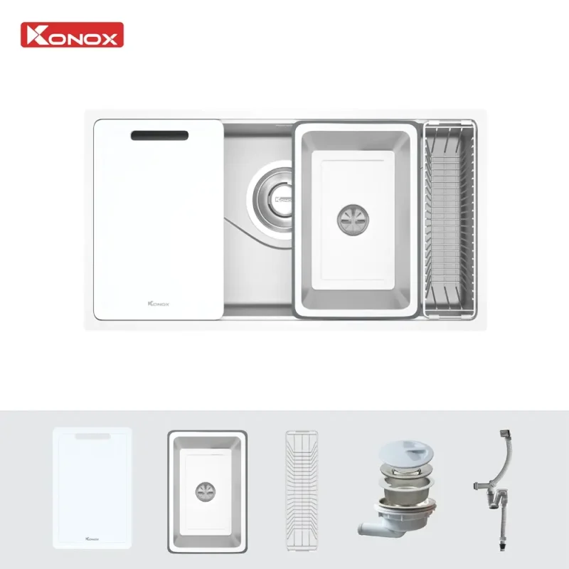 Chậu rửa bát Konox Tari 8748SM - chau rua bat konox tari 8748sm 12