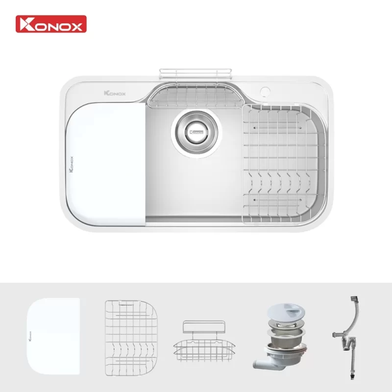 Chậu rửa bát Konox TARI 9051SM - chau rua bat konox tari 9051sm 4