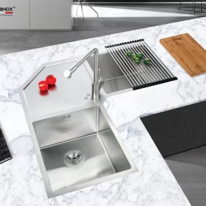 Chậu rửa bát NoBiNox LIKEN NL700 - chau rua bat nobinox liken nl700 4