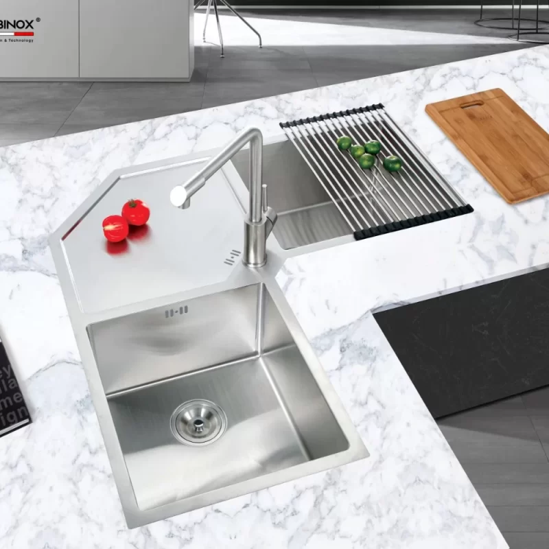 Chậu rửa bát NoBiNox LIKEN NL700 26 Chậu rửa bát NoBiNox LIKEN NL700