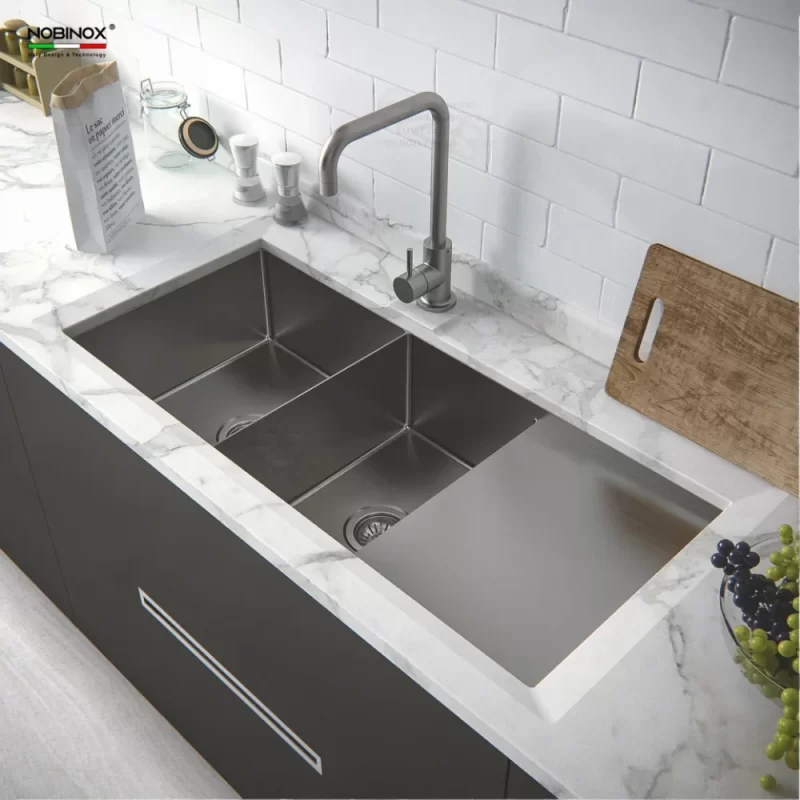 Chậu rửa bát NoBiNox LIKEN NL748 23 Chậu rửa bát NoBiNox LIKEN NL748