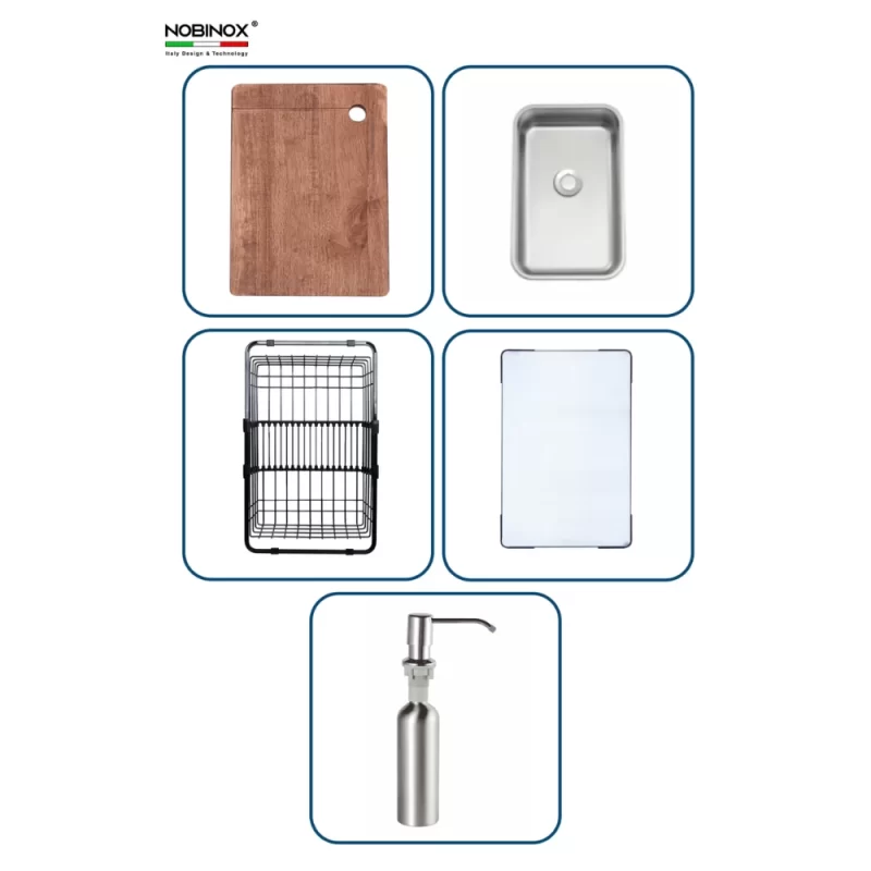 Chậu rửa bát NoBiNox LIRA NJ560D - chau rua bat nobinox lira nj560d 2