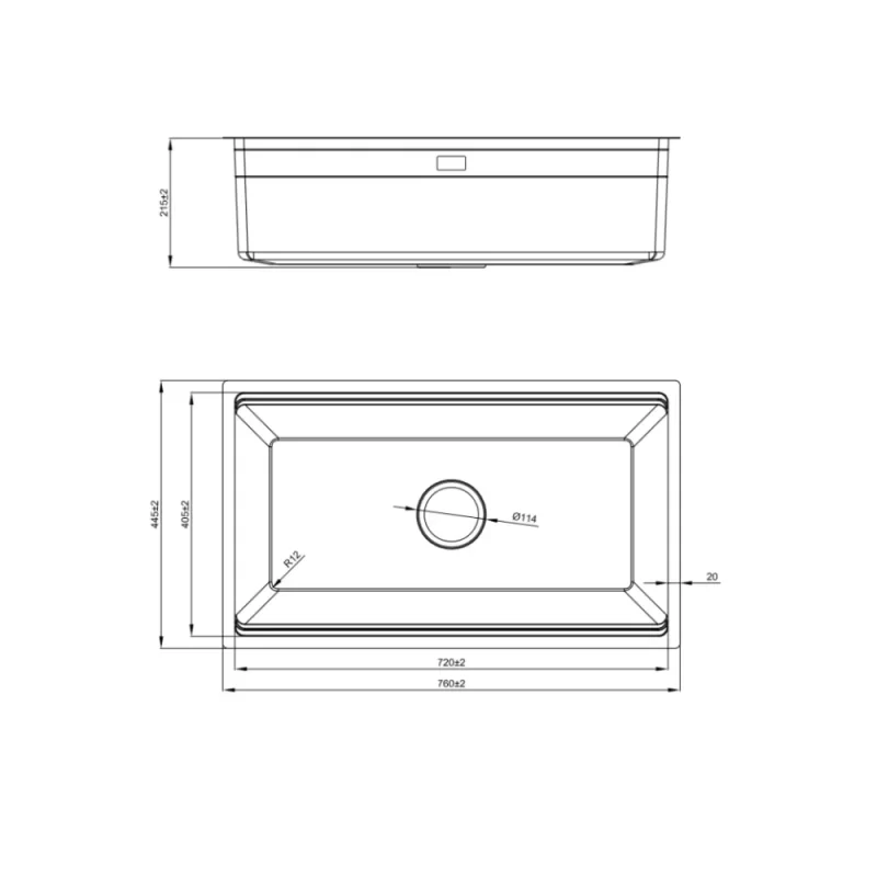 Chậu rửa bát NoBiNox LIRA NJ562D 27 Chậu rửa bát NoBiNox LIRA NJ562D