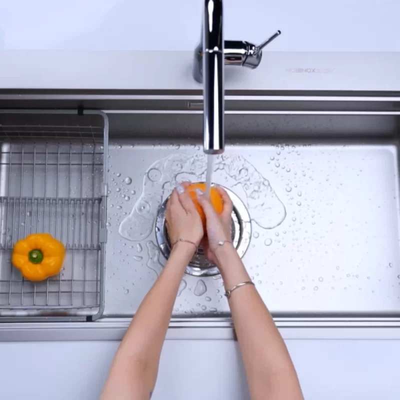 Chậu rửa bát NoBiNox LIRA NJ564D 20 Chậu rửa bát NoBiNox LIRA NJ564D